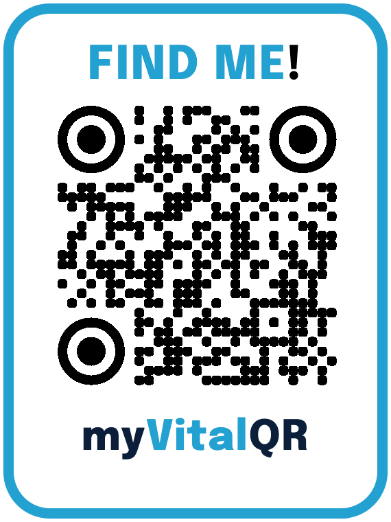 FIND ME QR sticker